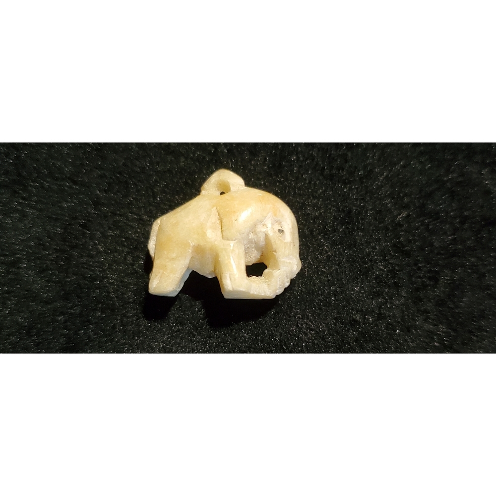Carved Elephant Pendant